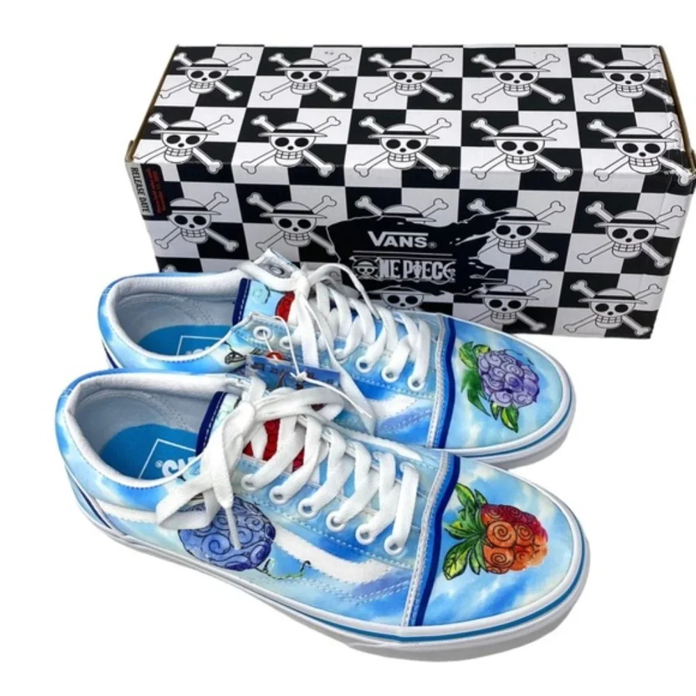 VANS x One Piece Old Skool Low Shoes Skate Canvas Women's Sneakers VN0007NT7WN - Picture 11 of 12